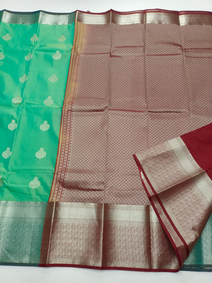KANCHIPURAM SEMI SILK SAREE - B S CHANNABASAPPA & SONS