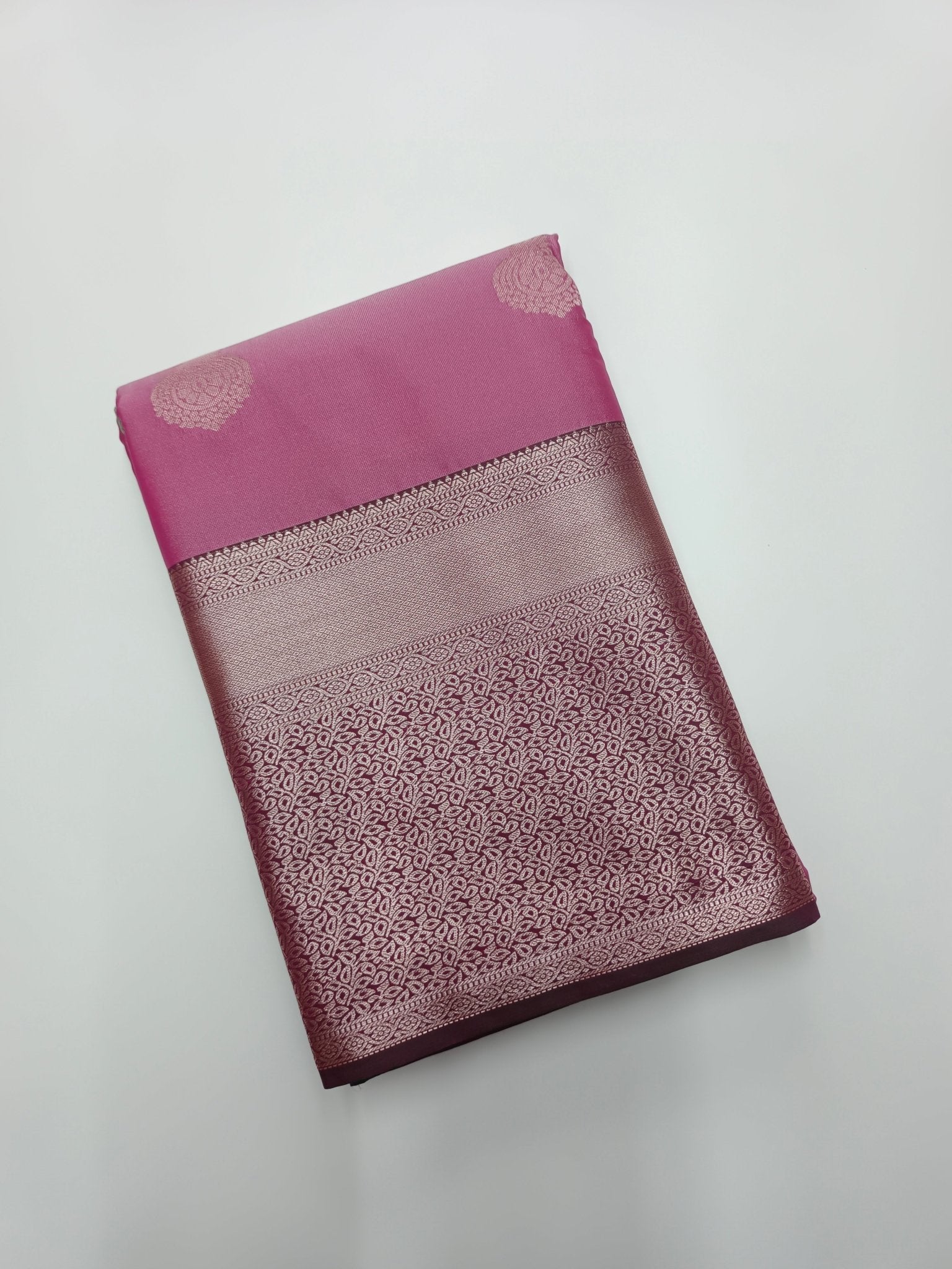 KANCHIPURAM SEMI SILK SAREE - B S CHANNABASAPPA & SONS