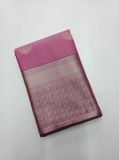 KANCHIPURAM SEMI SILK SAREE - B S CHANNABASAPPA & SONS