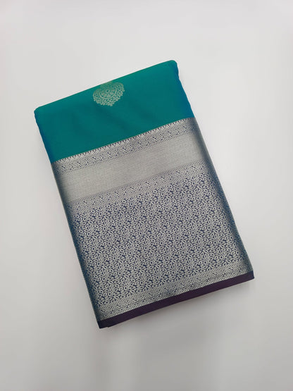 KANCHIPURAM SEMI SILK SAREE - B S CHANNABASAPPA & SONS