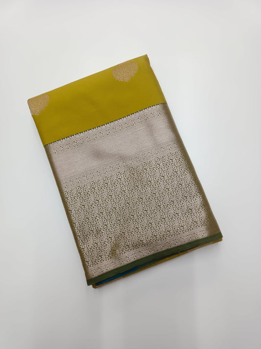 KANCHIPURAM SEMI SILK SAREE - B S CHANNABASAPPA & SONS