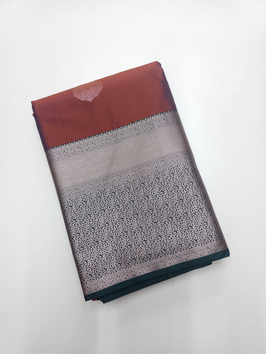 KANCHIPURAM SEMI SILK SAREE - B S CHANNABASAPPA & SONS