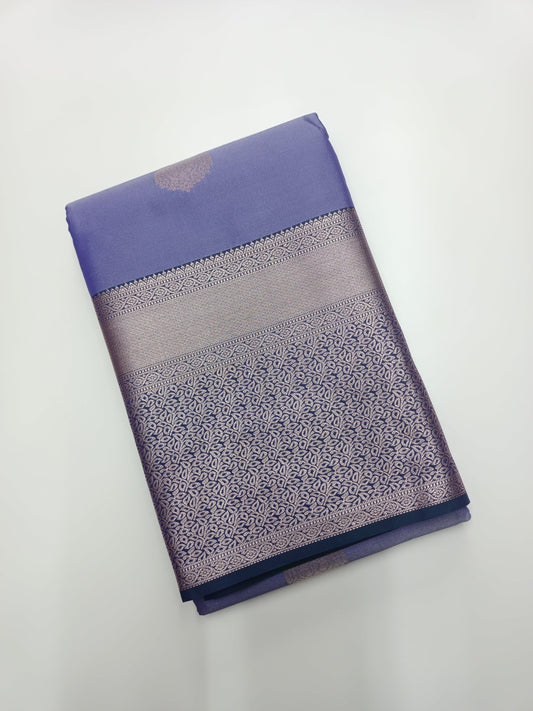 KANCHIPURAM SEMI SILK SAREE - B S CHANNABASAPPA & SONS