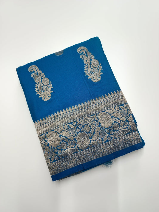 FANCY SOFT SILK SAREE - B S CHANNABASAPPA & SONS