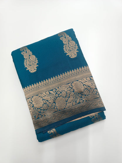FANCY SOFT SILK SAREE - B S CHANNABASAPPA & SONS