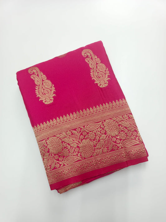 FANCY SOFT SILK SAREE - B S CHANNABASAPPA & SONS