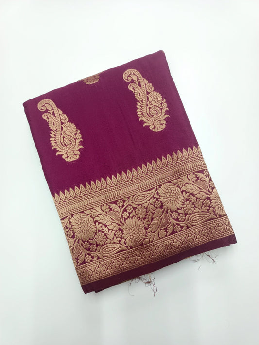 FANCY SOFT SILK SAREE - B S CHANNABASAPPA & SONS