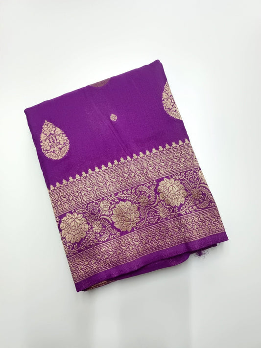 FANCY SOFT SILK SAREE - B S CHANNABASAPPA & SONS
