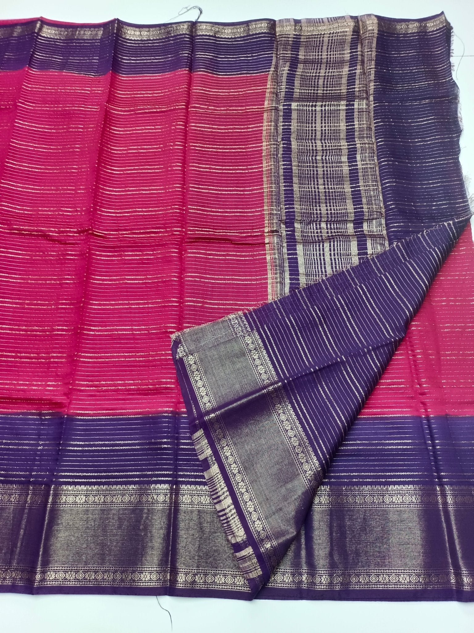 SEMI CREPE SILK SAREE - B S CHANNABASAPPA & SONS