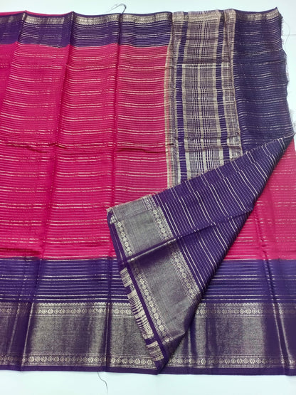 SEMI CREPE SILK SAREE - B S CHANNABASAPPA & SONS