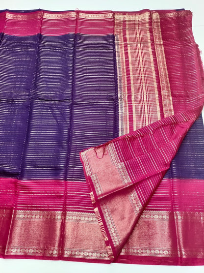 SEMI CREPE SILK SAREE - B S CHANNABASAPPA & SONS