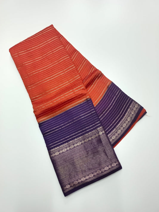 SEMI CREPE SILK SAREE - B S CHANNABASAPPA & SONS