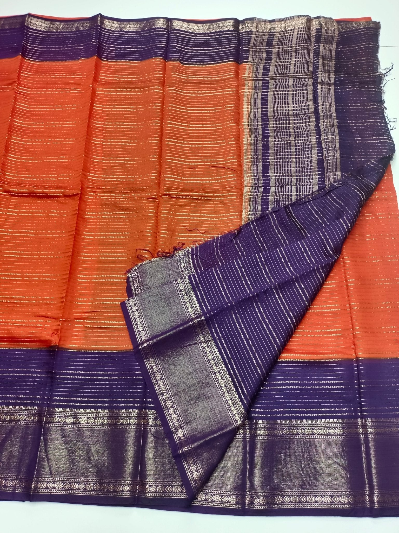 SEMI CREPE SILK SAREE - B S CHANNABASAPPA & SONS