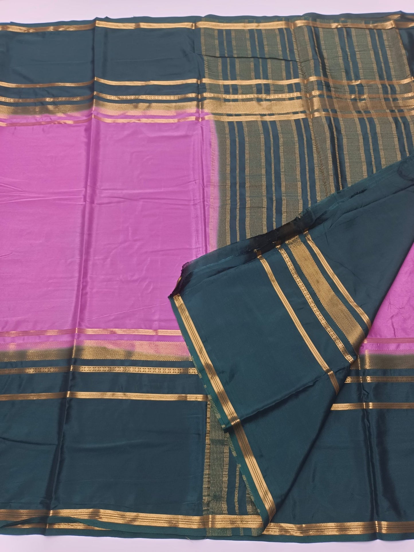 SEMI CREPE SILK SAREE - B S CHANNABASAPPA & SONS