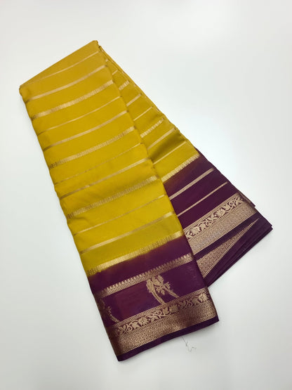 SEMI CREPE SILK SAREE - B S CHANNABASAPPA & SONS