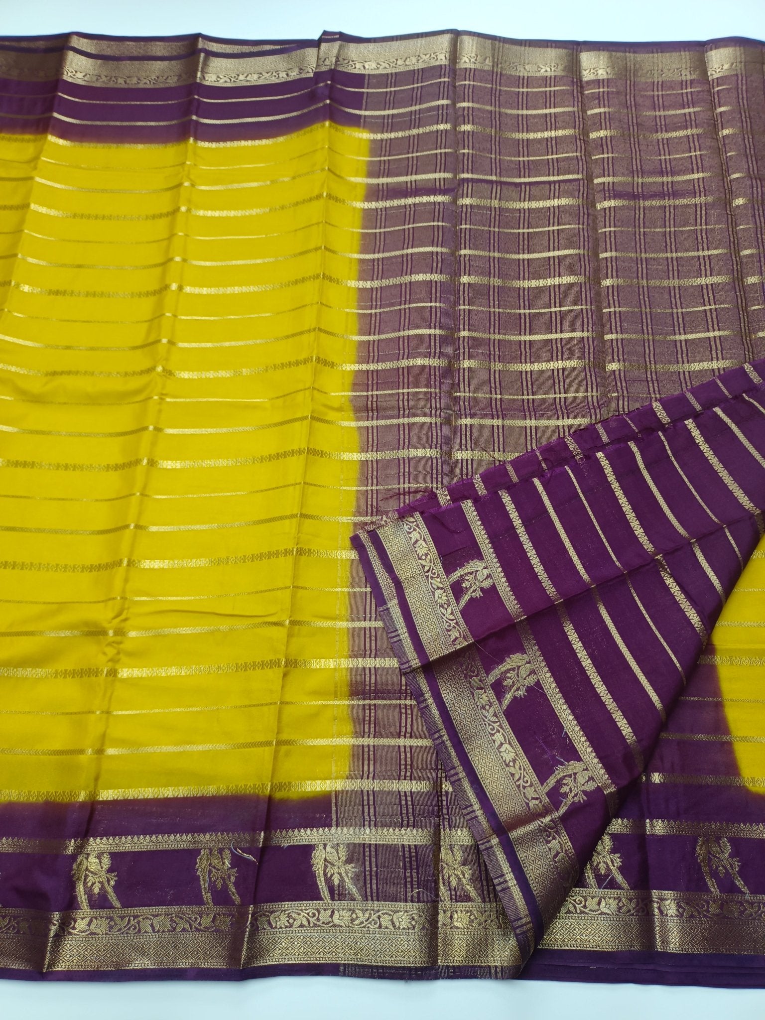 SEMI CREPE SILK SAREE - B S CHANNABASAPPA & SONS