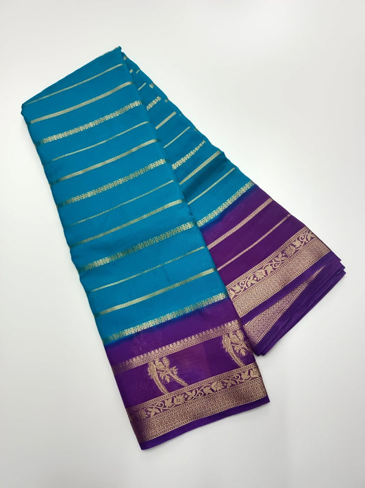 SEMI CREPE SILK SAREE - B S CHANNABASAPPA & SONS