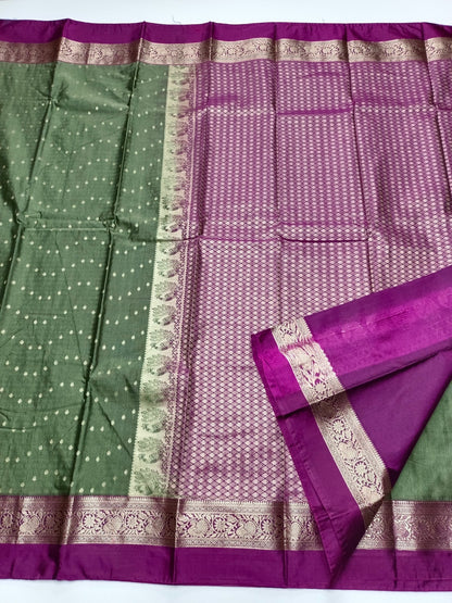 FANCY COTTON SILK SAREE - B S CHANNABASAPPA & SONS