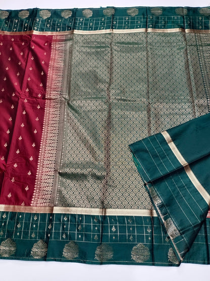 FANCY COTTON SILK SAREE - B S CHANNABASAPPA & SONS